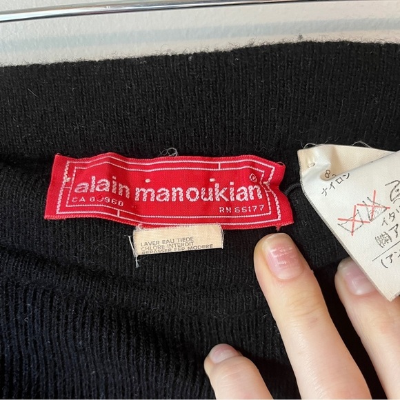 Alain Manoukian Vintage Drop Waist Wool Blend Ruffle Skirt - Picture 4 of 8